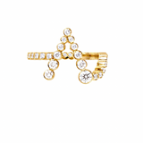 Bezel Initial Ring