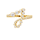 Bezel Initial Ring