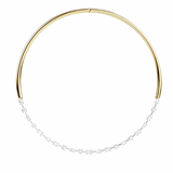 Half Axis Collar Half Tennis Necklace™ *