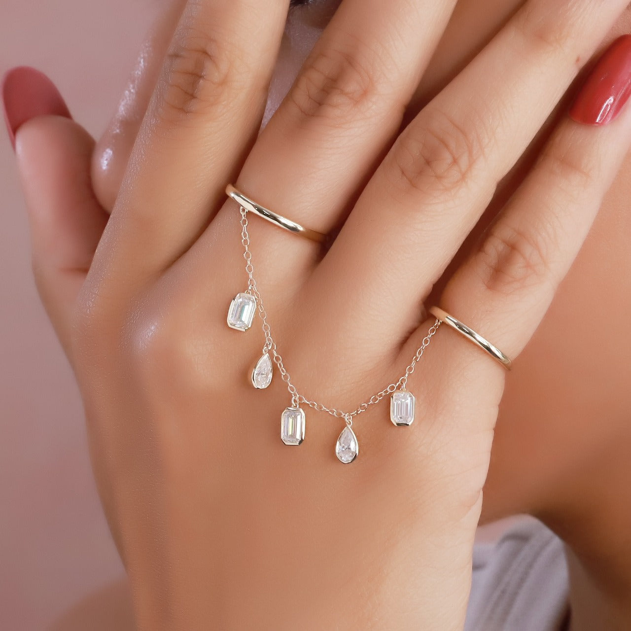 Two Finger GiOnna Chain Ring