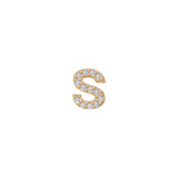 14k Skinny Mini S Charm ( Yellow)