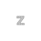 14k Skinny Mini Z Charm (white)
