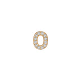 Skinny Silver O Charm (yellow)