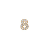 14k Skinny Mini 8 Charm (yellow)