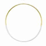 Half Axis Collar Half Tennis Necklace™ *