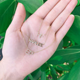 Diamond Accent Initial Necklace