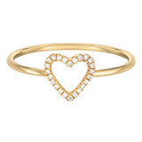 Small Open Heart Ring