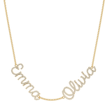 14k Two Name Necklace