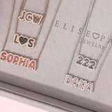 Pave Outline Birthstone Necklace
